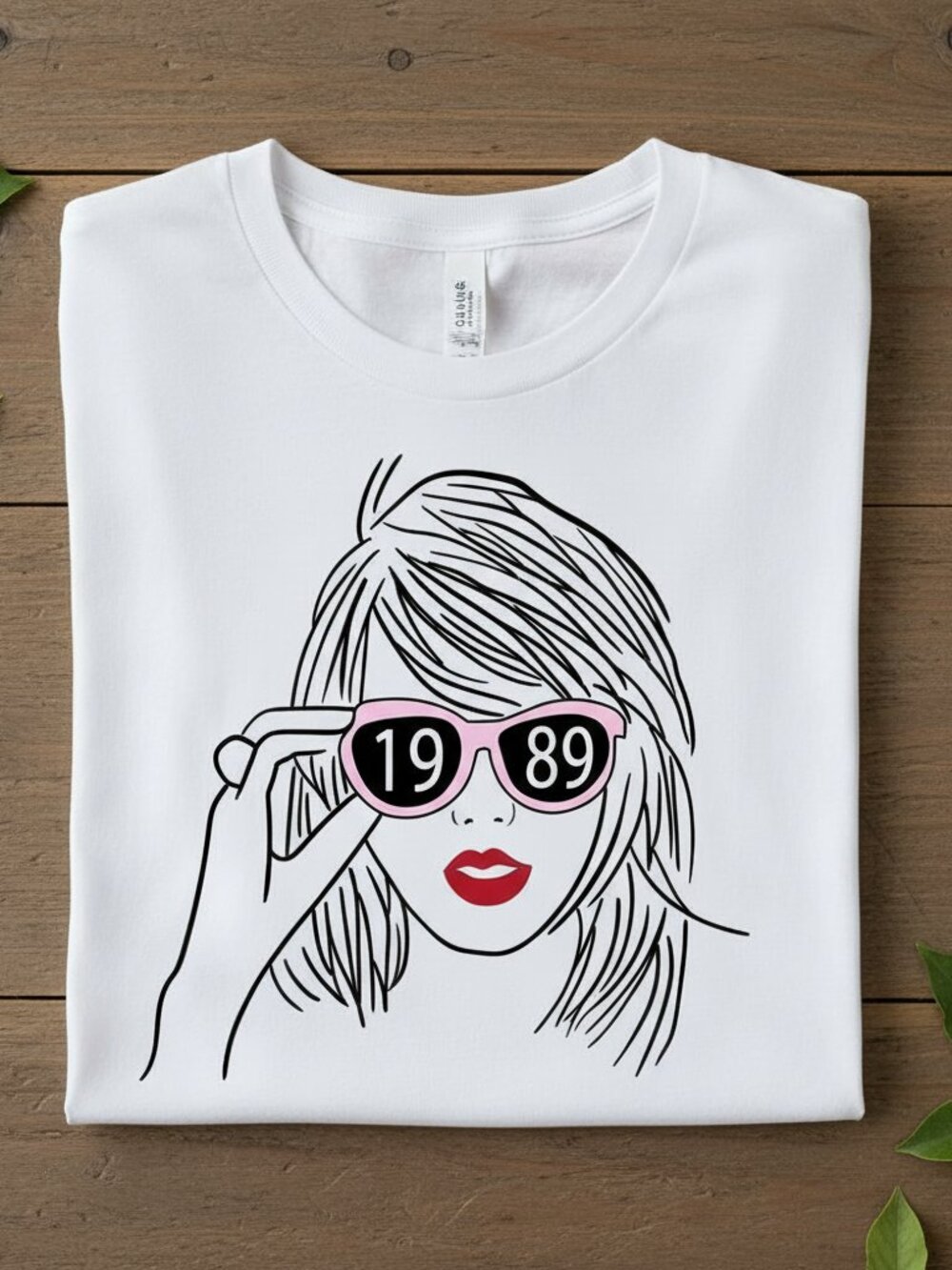 1989 Era Inspired Graphic Tee Pop Style Sunglasses Girl Shirt